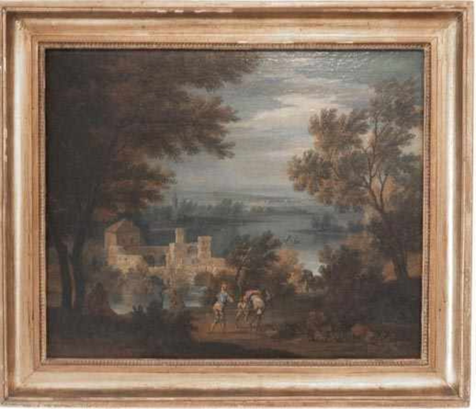 Pair of landscape paintings, old master - Image 2 of 8