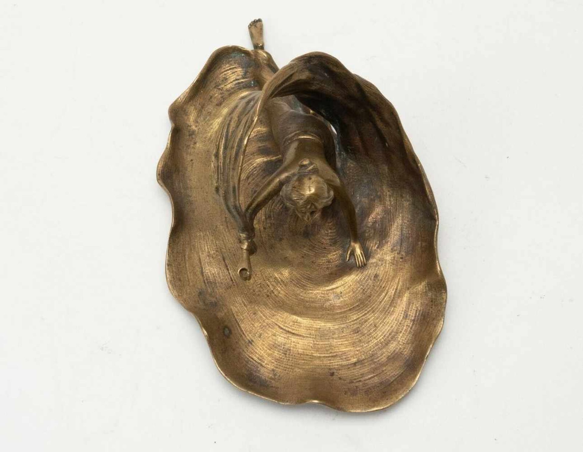 Jugendstil Bronzeschale "Ausdruckstanz", um 1900 - Bild 5 aus 8