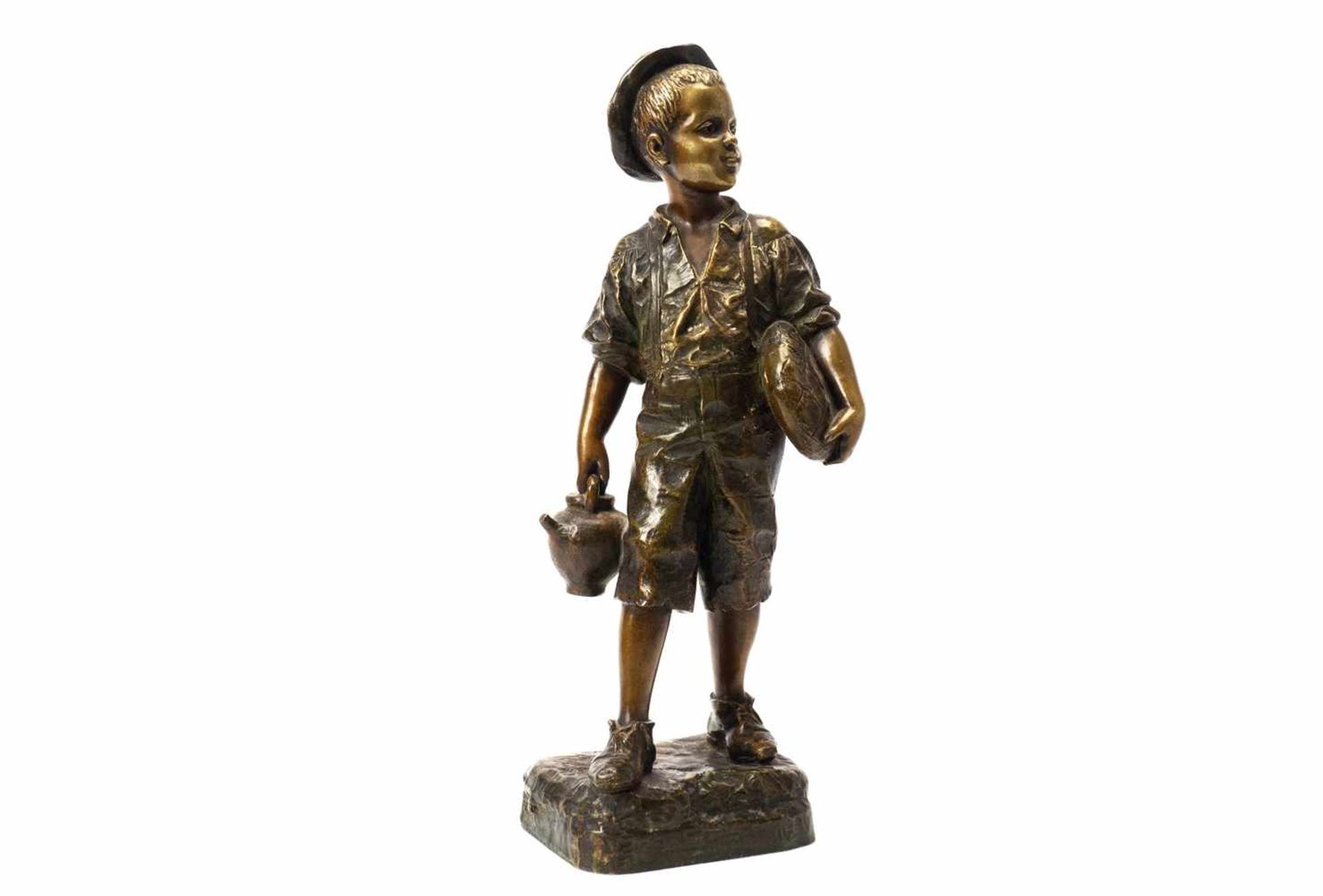 Bronzefigur Junge - Image 10 of 14