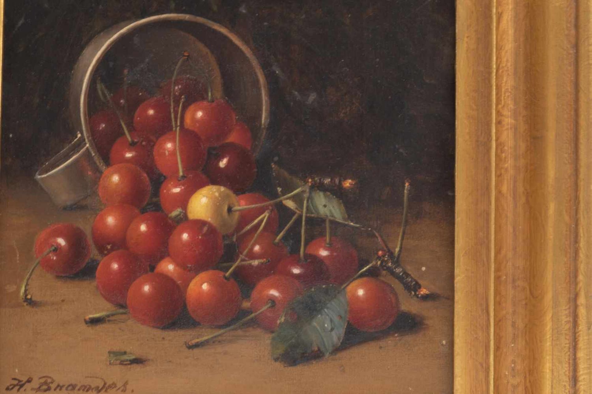 Painting of cherries - Image 4 of 5