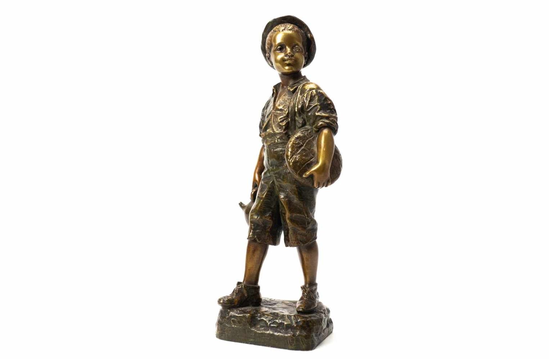Bronzefigur Junge - Image 11 of 14