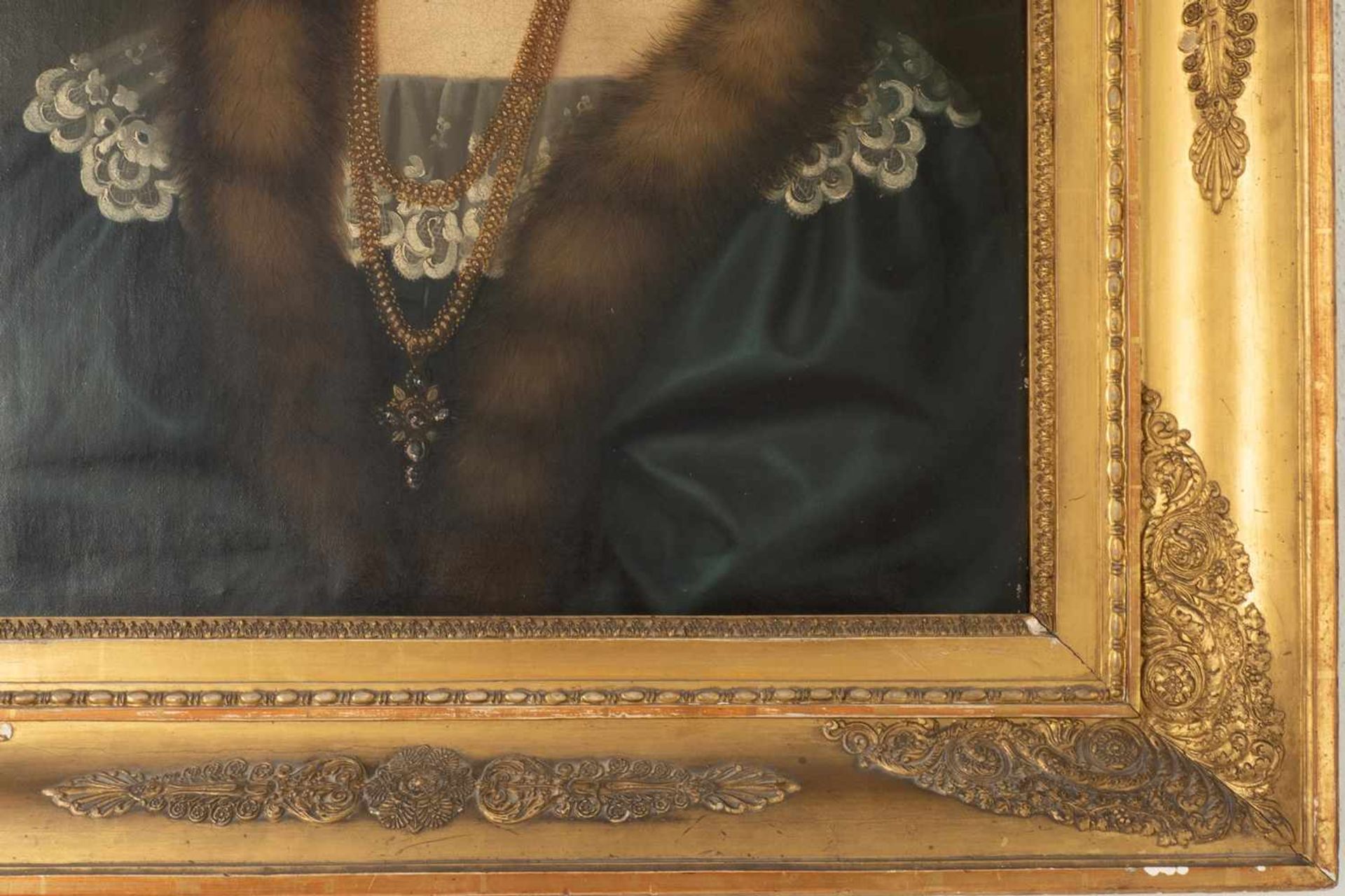Pair of original Biedermeier paintings in ornate frames - Image 5 of 7