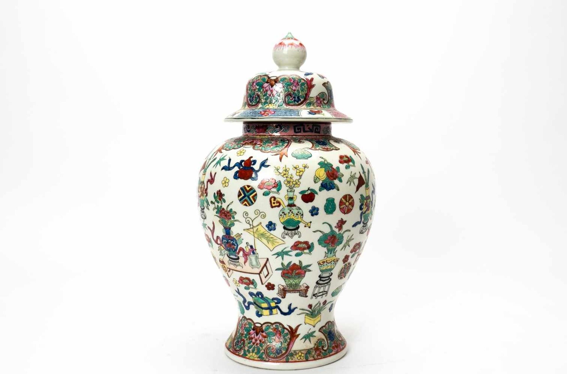 Deckelvase China