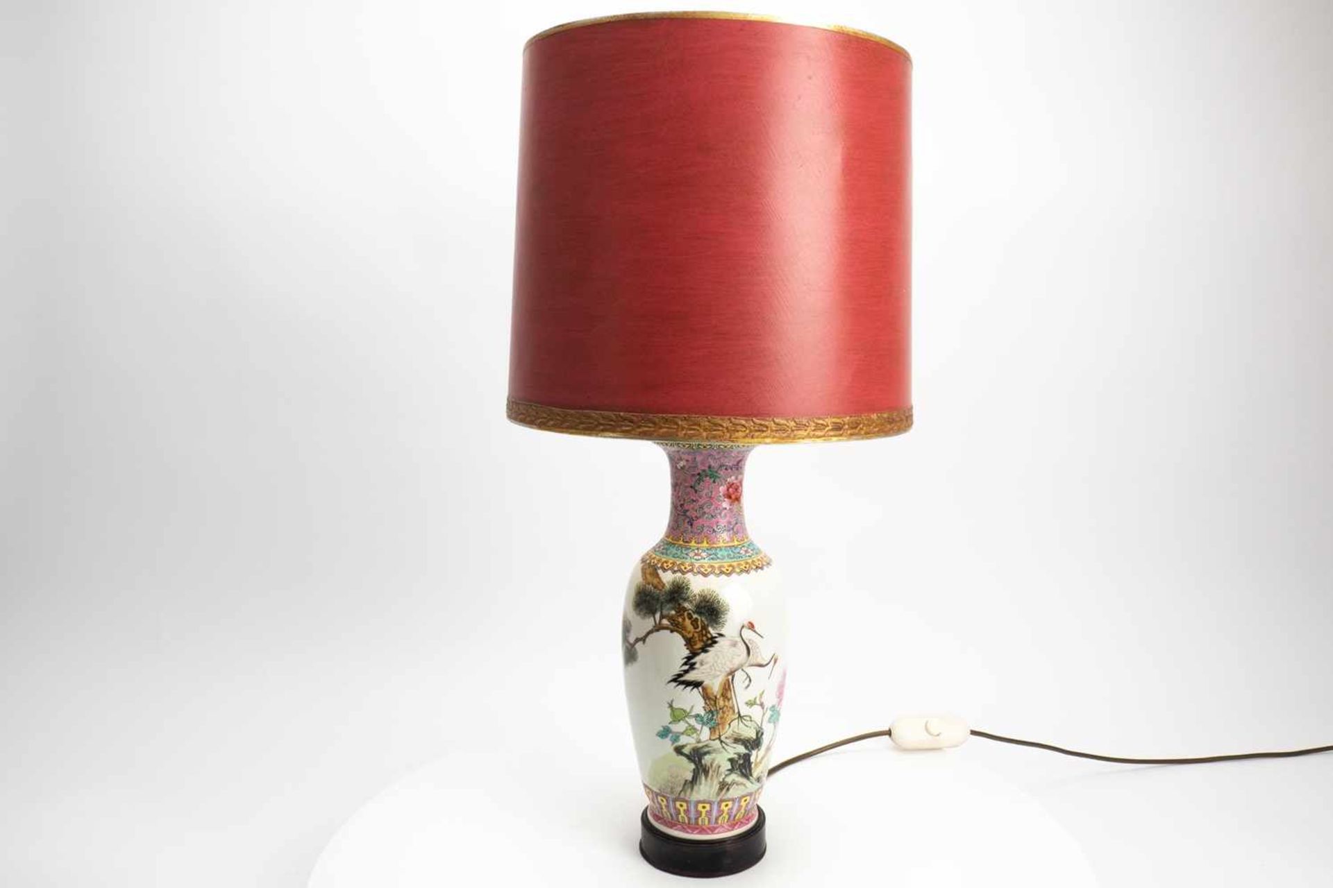 Porcelain lamp/vase