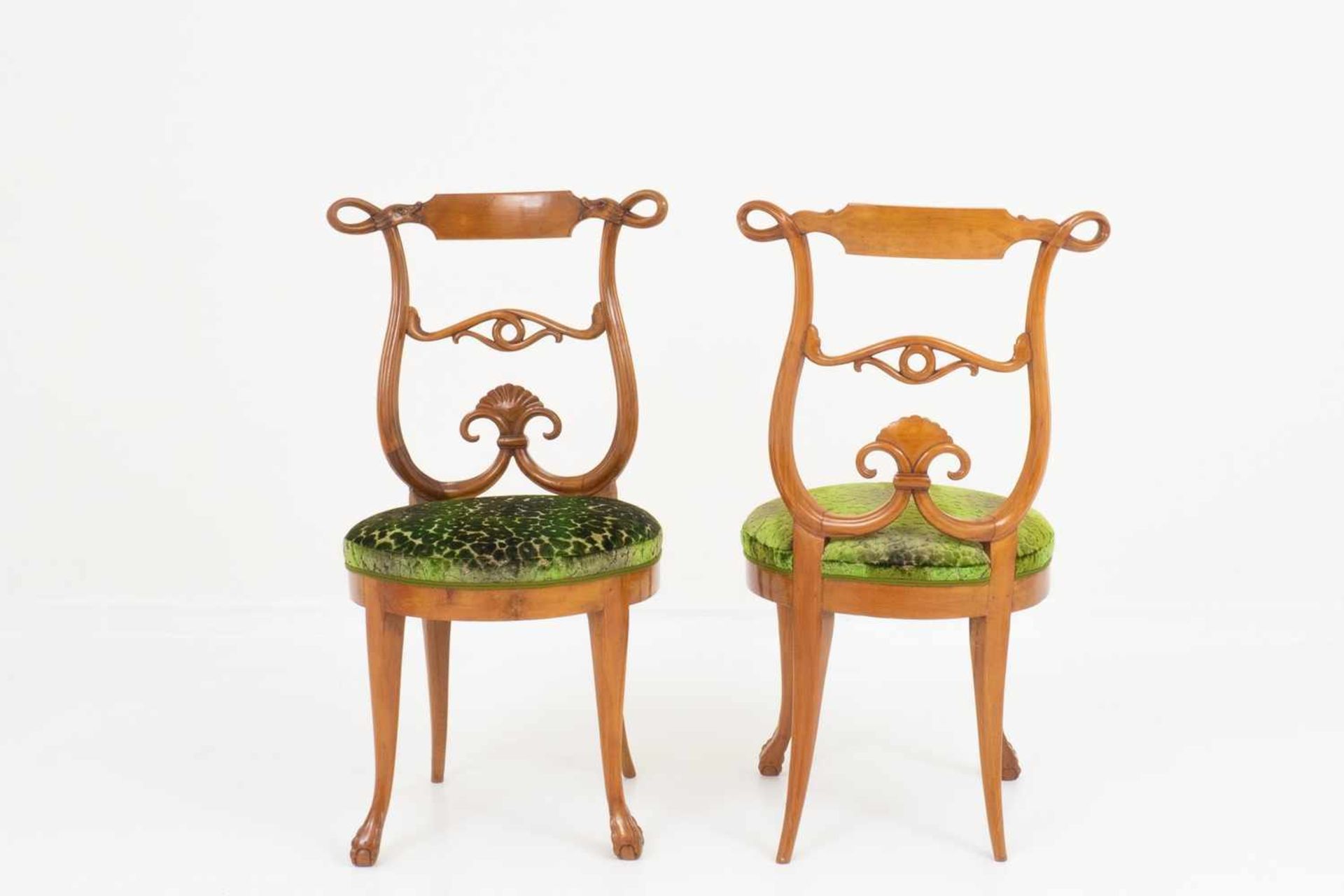 Set of four Biedermeier chairs - Image 2 of 4