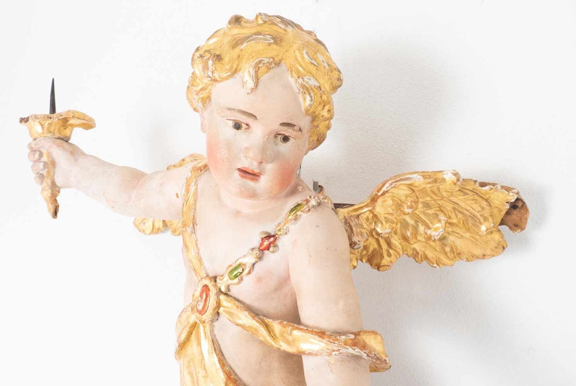 Großer Barockengel/ Putto< - Bild 2 aus 9