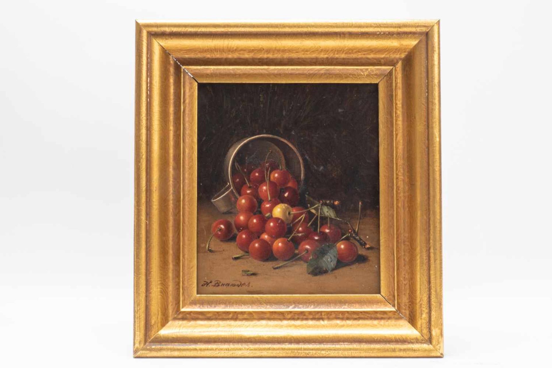 Painting of cherries