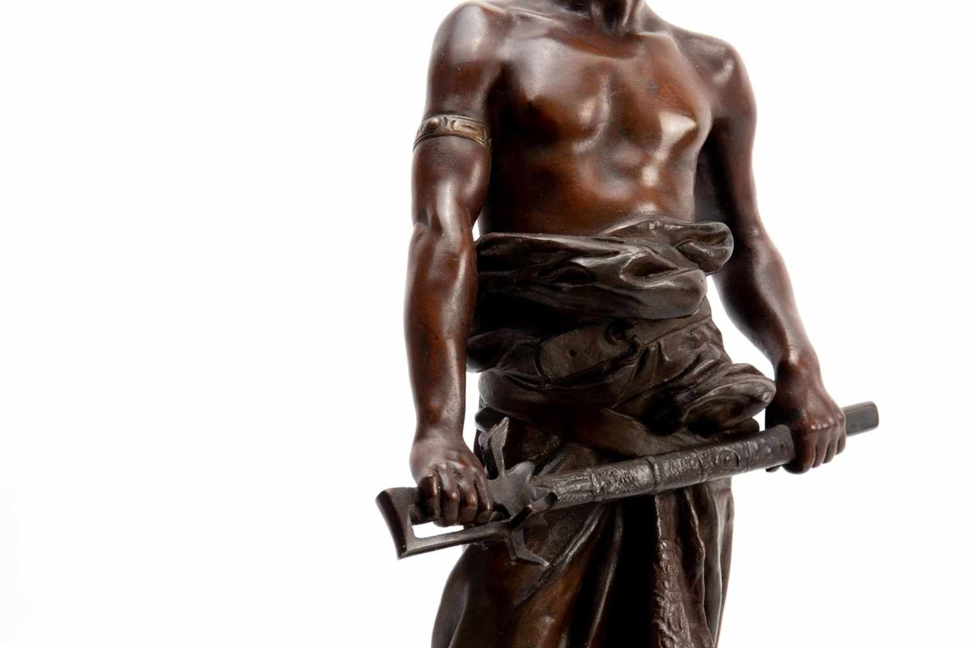Bronze sculpture warrior, Clement Leopold Steiner - Bild 3 aus 6