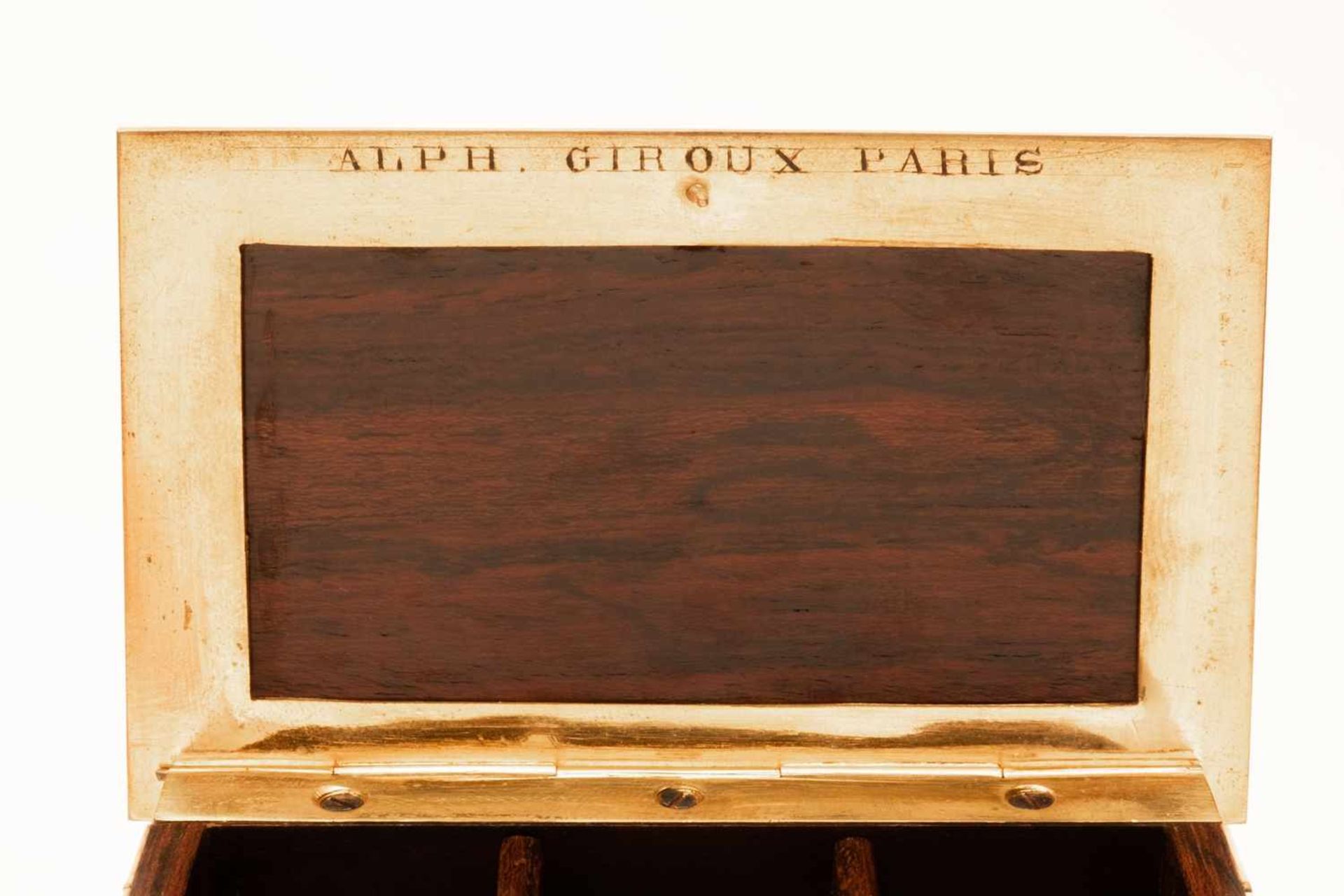 Miniature coffer Alphonse Giroux Paris - Image 3 of 4