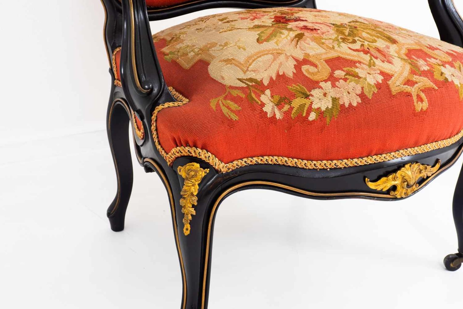 Pair of Gobelin armchairs - Image 6 of 7
