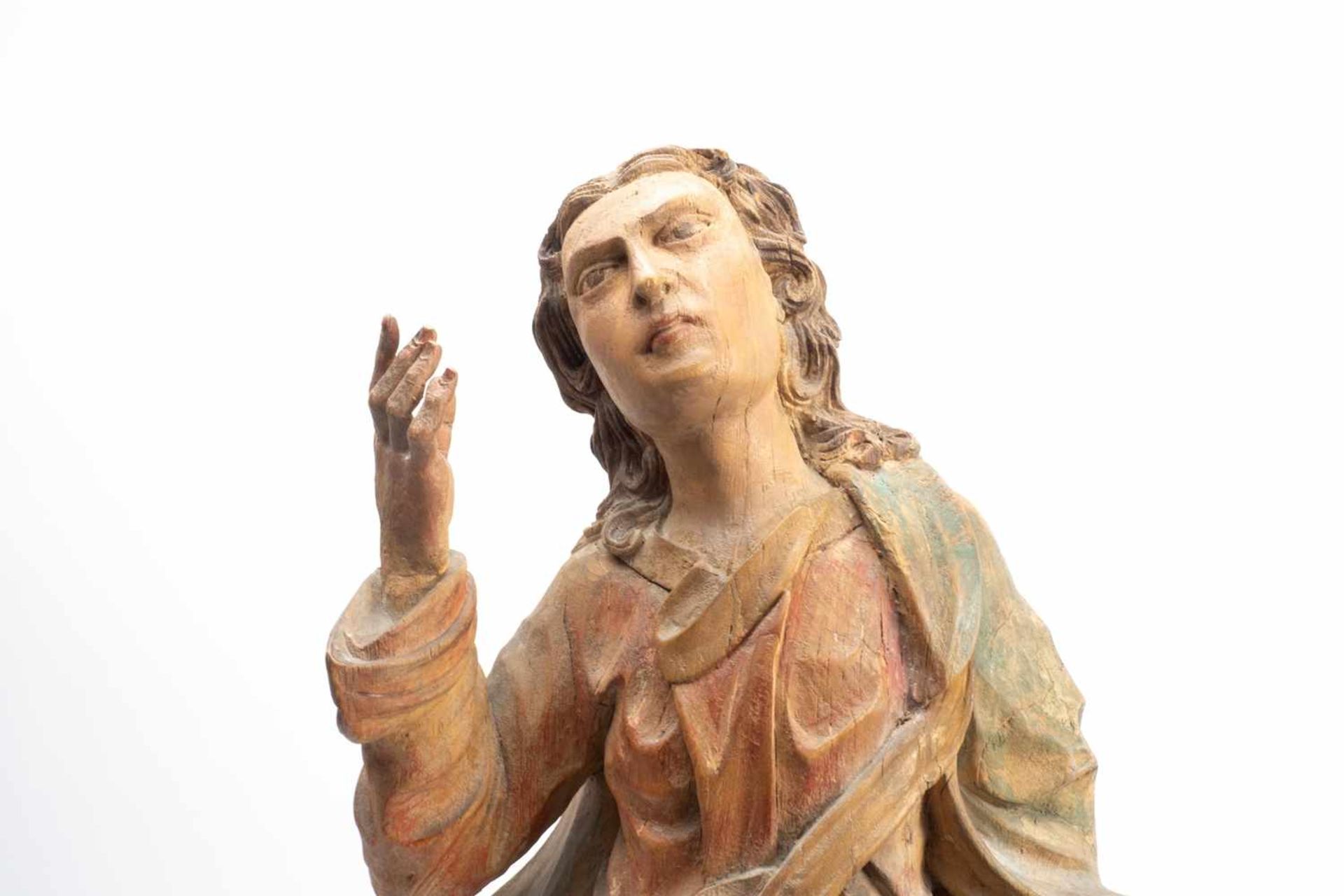 Carved Baroque holy figure - Bild 2 aus 8