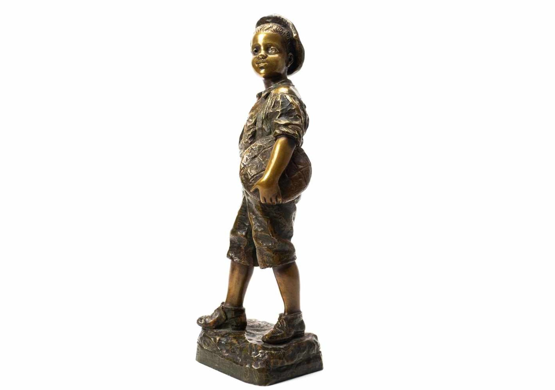 Bronzefigur Junge - Bild 5 aus 14