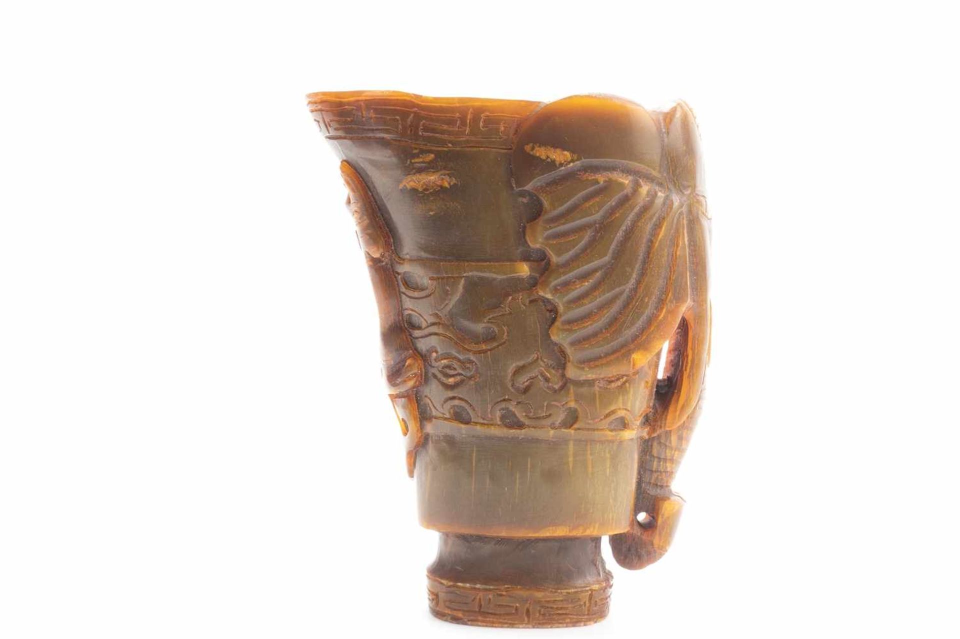 Carved ornate jug, China