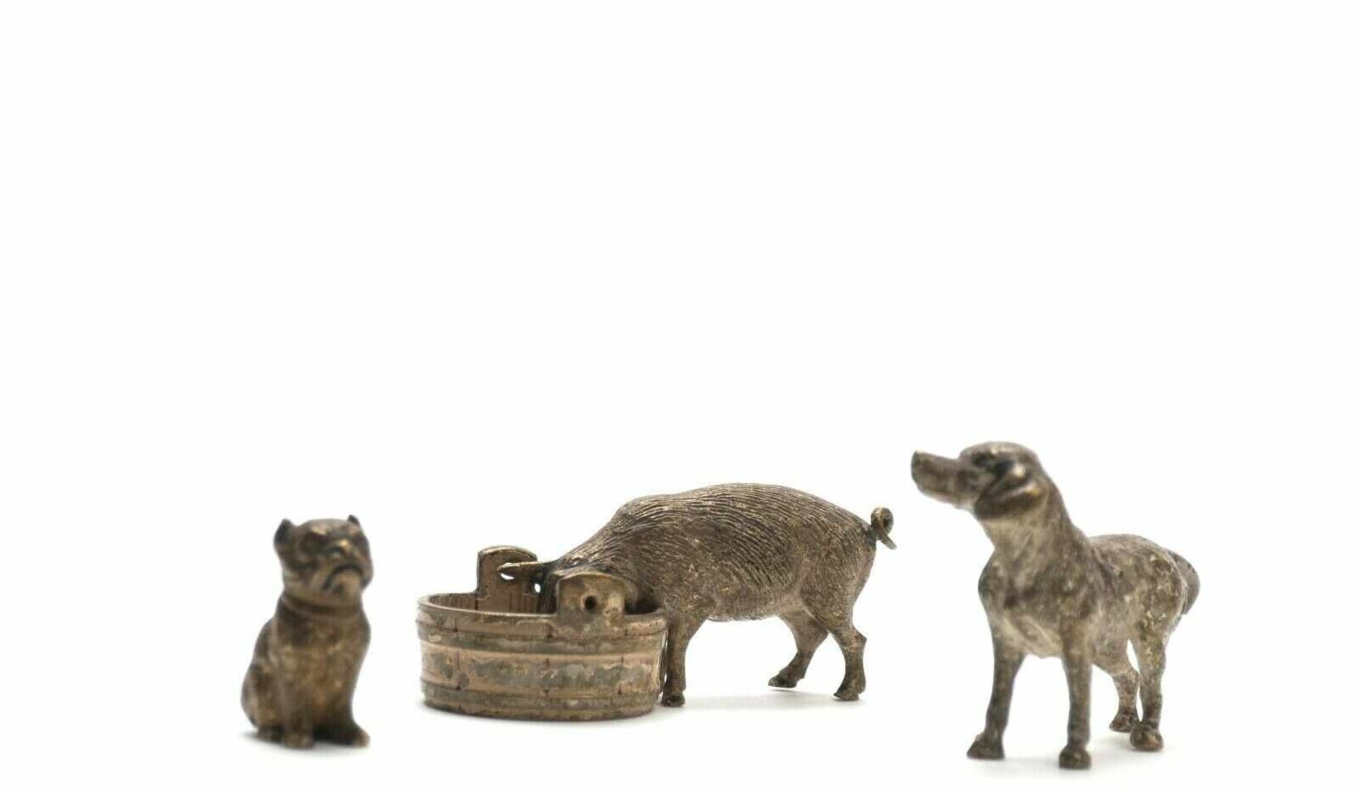 Konvolut Wiener Bronzen, Hunde&Schwein - Image 2 of 2