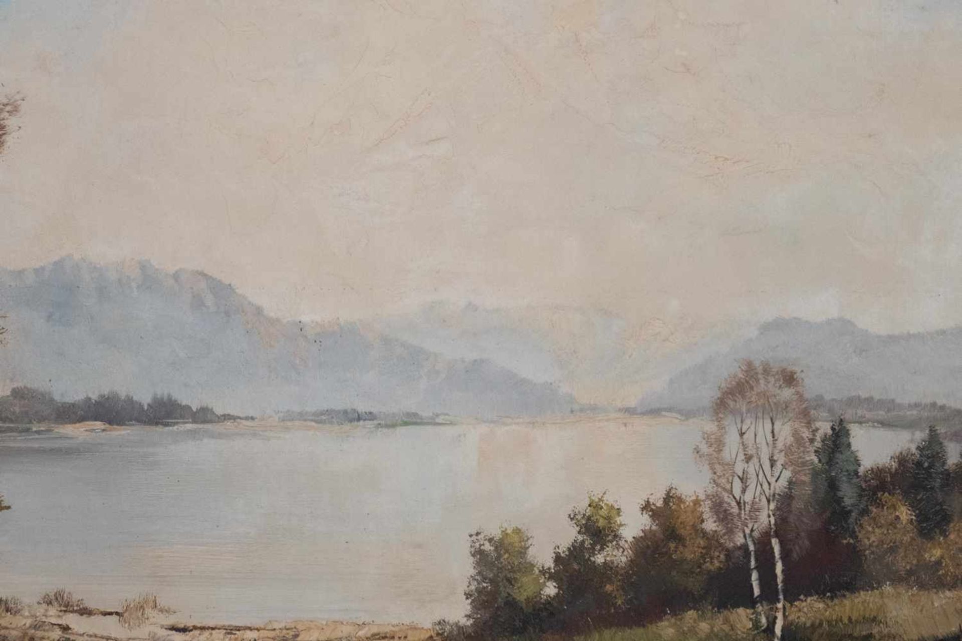 Gemälde "Der Starnberger See"< - Bild 2 aus 8
