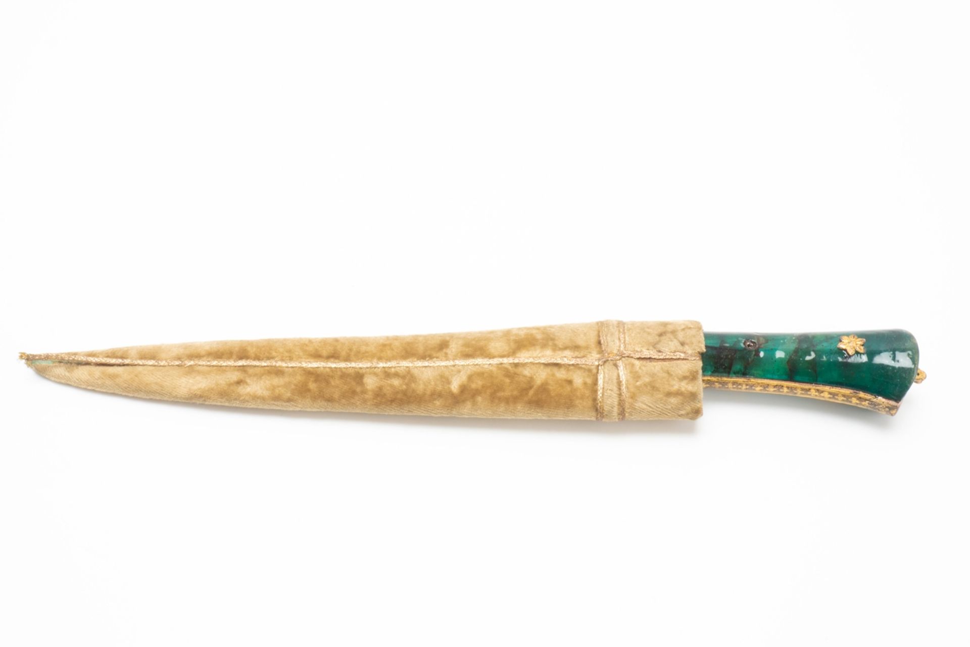 Ornate Indian dagger, pesh-kabz with scabbard - Bild 2 aus 5