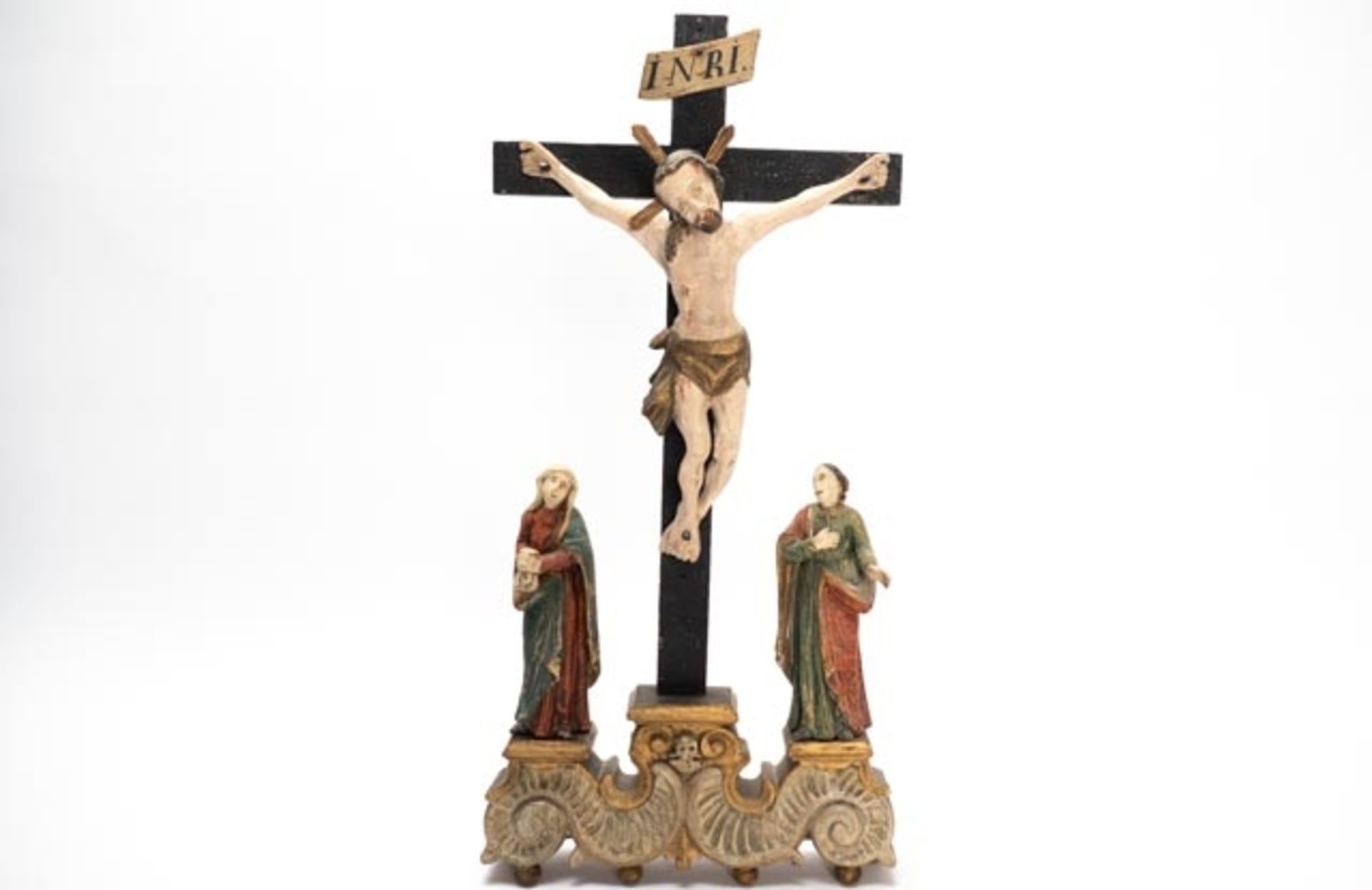 Barockes Standkreuz/ Kruzifix