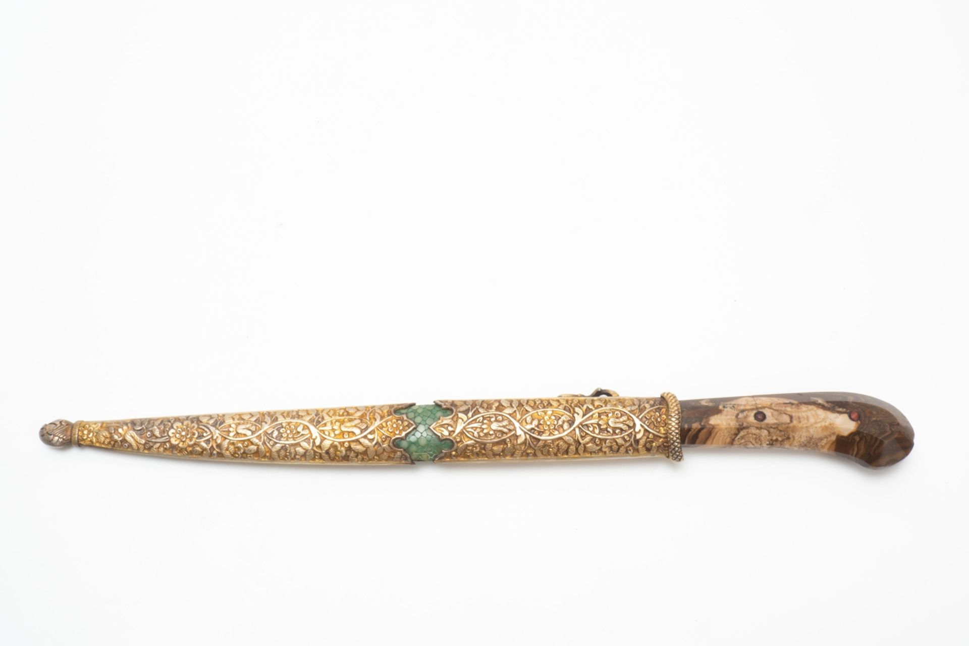 Indian/Oriental ornate dagger with scabbard - Bild 2 aus 5