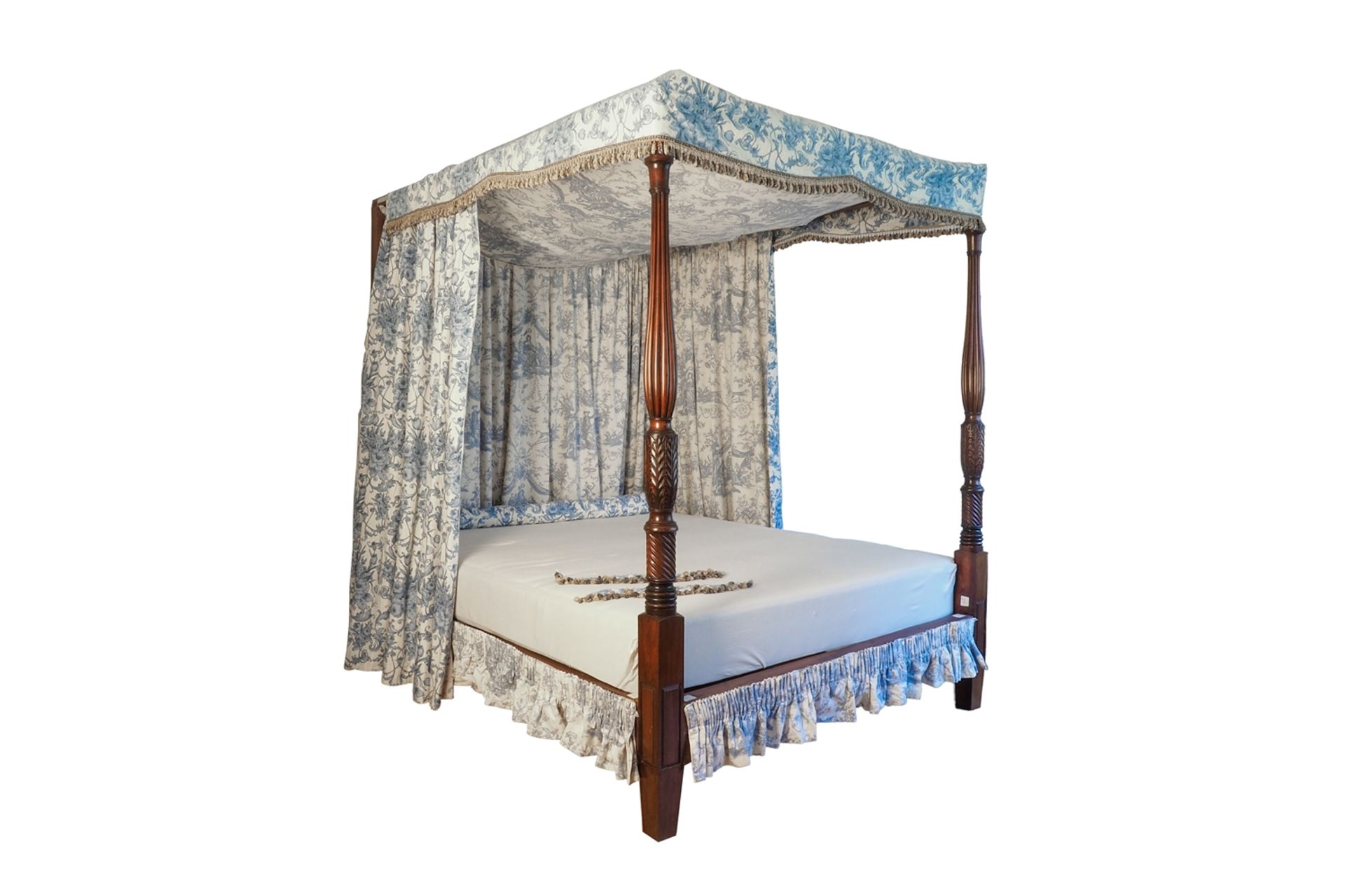English four-poster bed