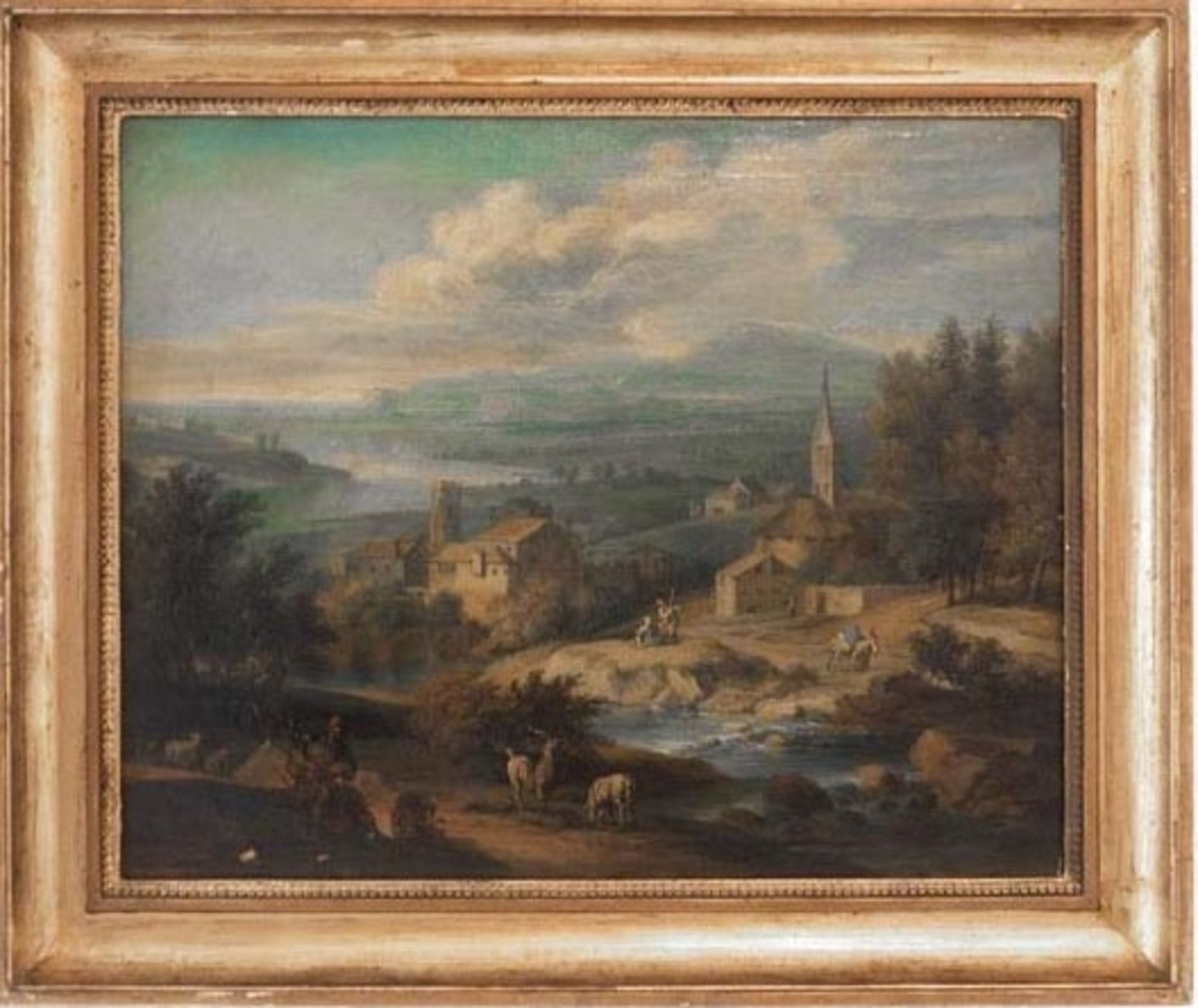 Pair of landscape paintings, old master - Bild 3 aus 4