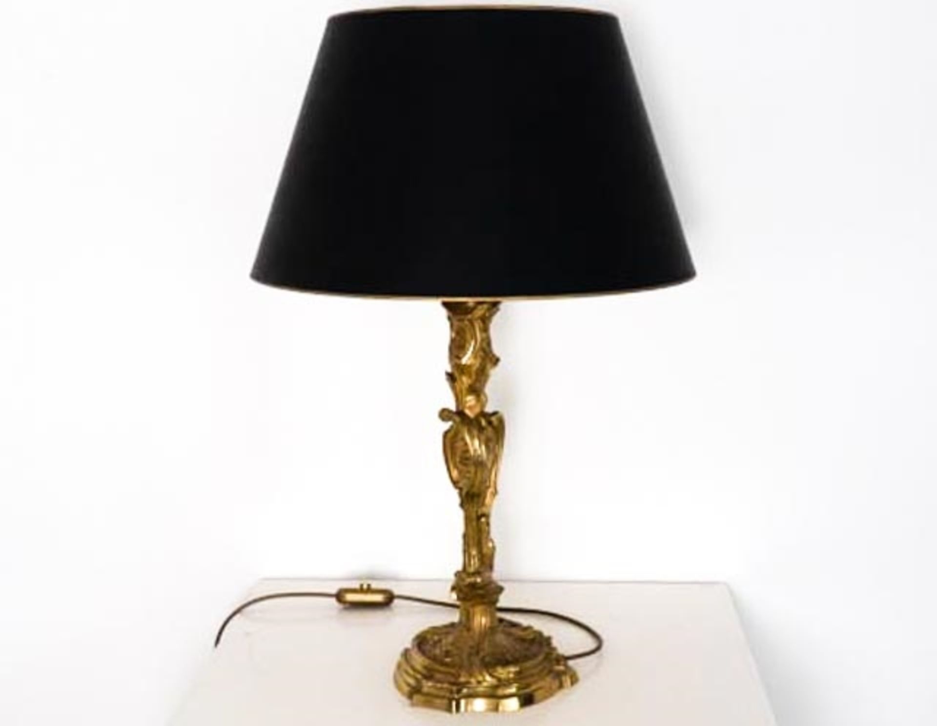 Prunkvolle Bronze Tischlampe Paris