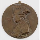 Reliefplakette mit Porträt König Friedrich II. von Preußen<br