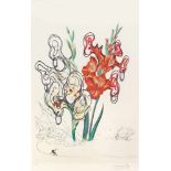 Salvador Dali(1904 Figueras - 1989 ebenda)"Gladiolum cum aurium corymbo expectantium" aus der