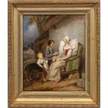 Joseph Beaume(1796 Marseille - 1885 Paris)"La Convalescente" (Die Genesende). OriginaltitelSzene mit