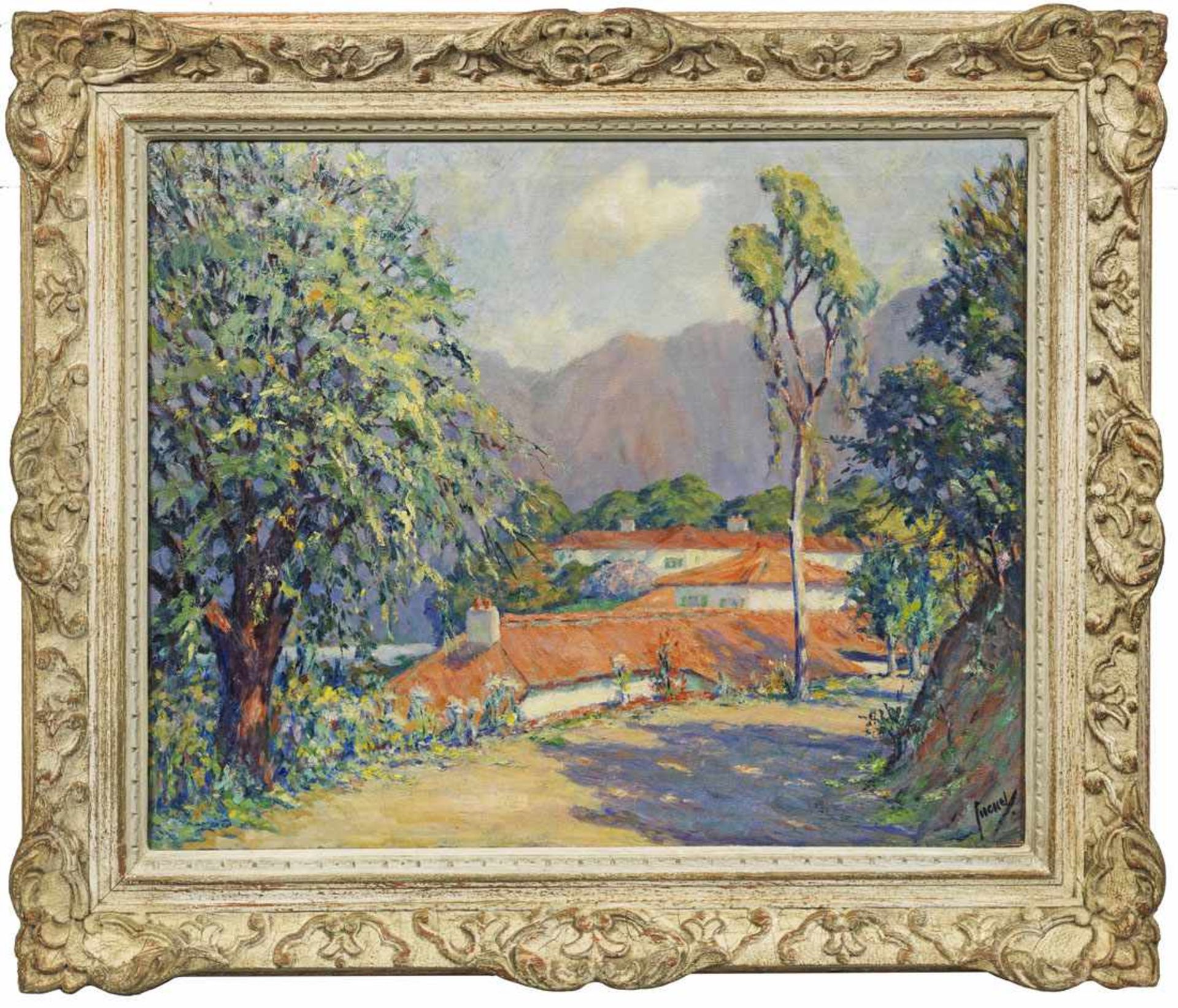 Edward Cucuel(1875 San Francisco - 1954 Pasadena)"The Sierra Madre Mountains, California".
