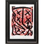 A. R. Penck(1939 Dresden - 2017 Zürich)"Tiské". OriginaltitelFarblithographie/Papier, 1990.A. R.