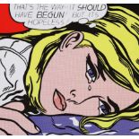 Roy Lichtenstein(1923 New York - 1997 ebenda)"That's the Way - It Should Have Begun! But it's