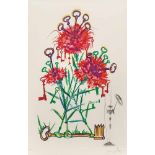 Salvador Dali(1904 Figueras - 1989 ebenda)"Dianthus carophyllus cum clavinibus multibibis" aus der