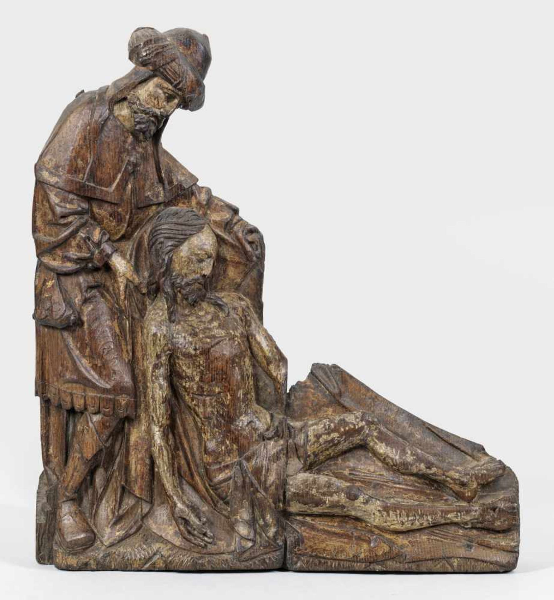 Flämischer Bildhauer der Spätgotik(Tätig Anfang 16. Jh.)Relief mit Josef von Arimathäa und