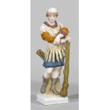 Krieger mit KeuleAuf quadratischer Plinthe stehender Soldat in römischer Gewandung, sich auf eine
