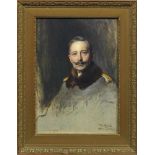 Kaiser Wilhelm II.Farblichtdruck. Um 1910. Nach dem Gemälde von Philip Alexius de Laszlo (1869-1937)
