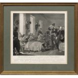 Ludwig Wolf(1776 Berlin - 1832 ebenda)"Friedrich Wilhelm III besucht das Lazareth der verwundeten