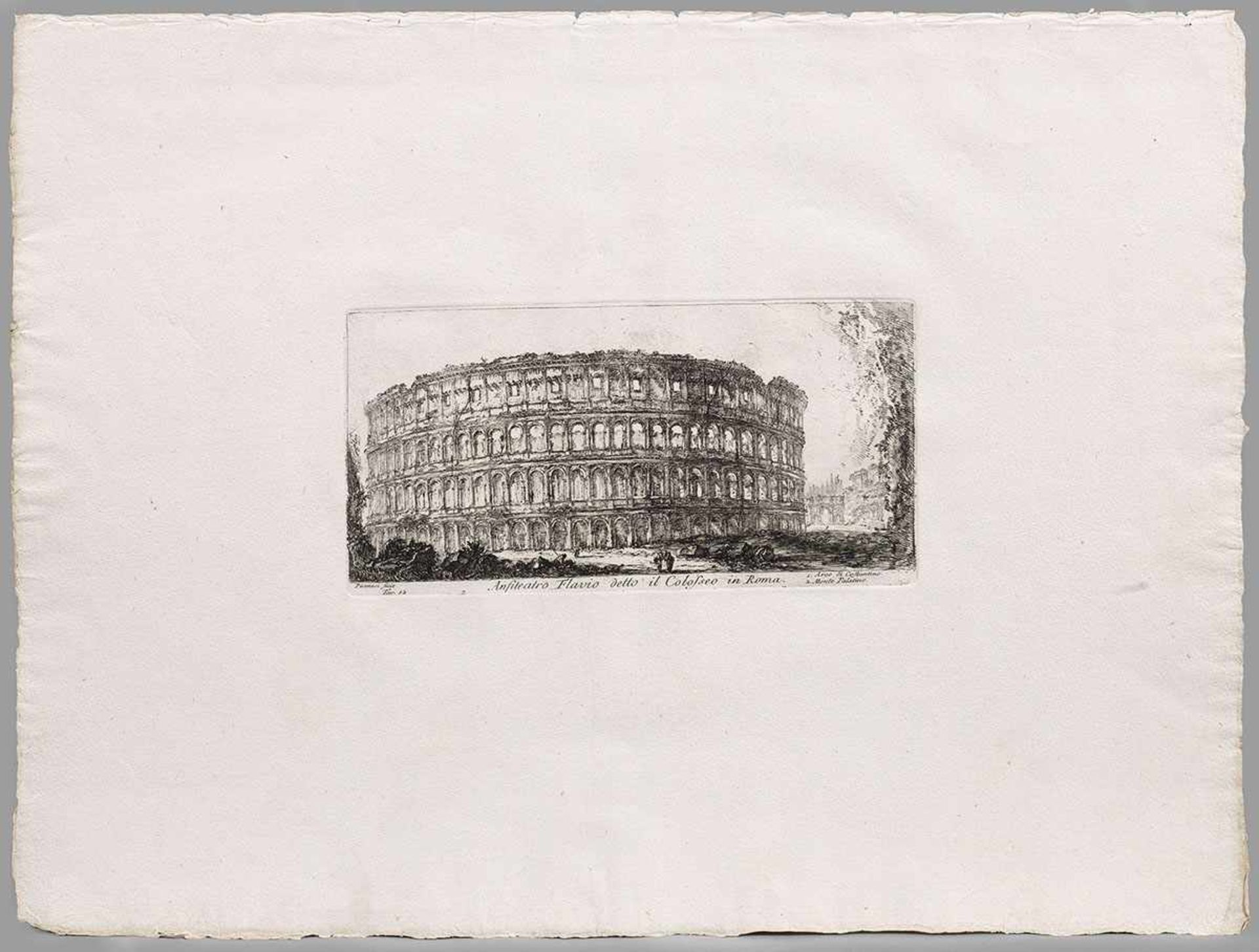 Giovanni Battista Piranesi(1720 Mogliano - 1778 Rom)"Anfiteatro Flavio detto il Colosseo in Roma. 1.