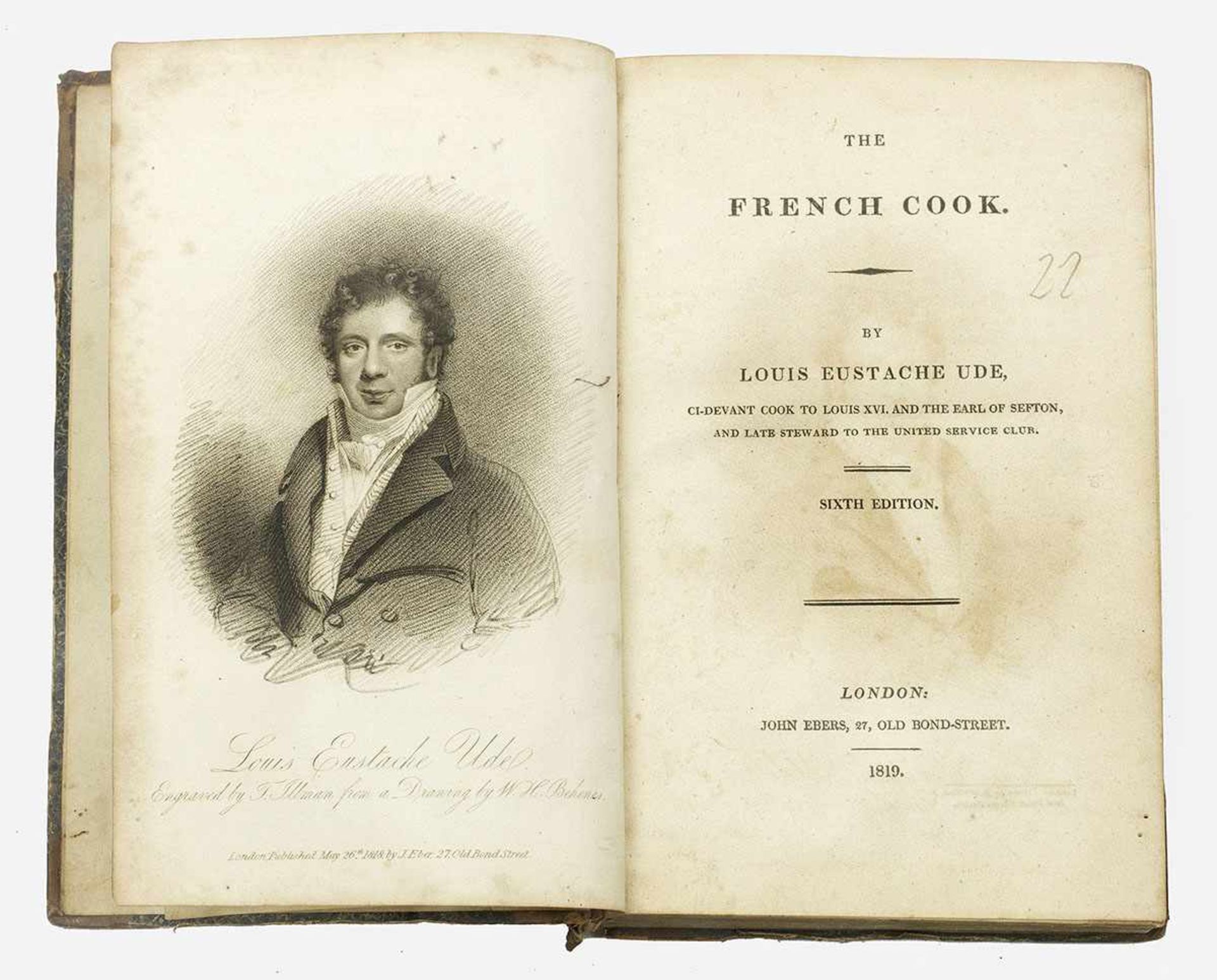 Louis Eustache Ude: "The French Cook". OriginaltitelSechste Auflage, John Ebers, London, 1819. 382