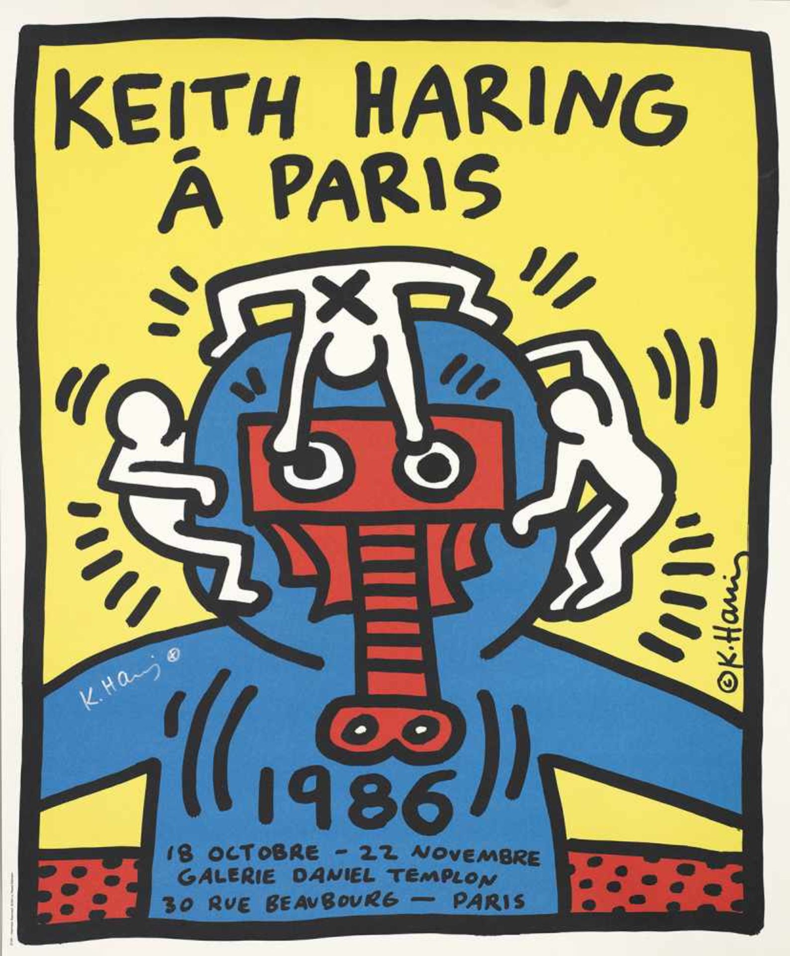 Keith Haring(1958 Reading - 1990 New York)"Keith Haring à Paris".