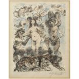 Lovis Corinth(1858 Tapiau - 1925 Zandvoort)Blatt aus der Folge "Der Venuswagen".