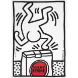 Keith Haring(1958 Reading - 1990 New York)"Lucky Strike". OriginaltitelFarbserigraphie/Papier, 1987.