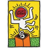 Keith Haring(1958 Reading - 1990 New York)"Lucky Strike". OriginaltitelFarbserigraphie/Papier, 1987.
