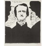 Horst Janssen(1929 Hamburg - 1995 ebenda)"Selbst für Griffelkunst", "Edgar Allen Poe" und "Selbst