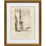 Lyonel Feininger(1871 New York - 1956 New York)"Gelmeroda". OriginaltitelLithographie/Velin, 1955.