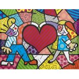 Romero Britto(Geb. 1963 Recife/Brasilien. Seit 1987 ansässig in Miami/Florida)"Heart Kids" (