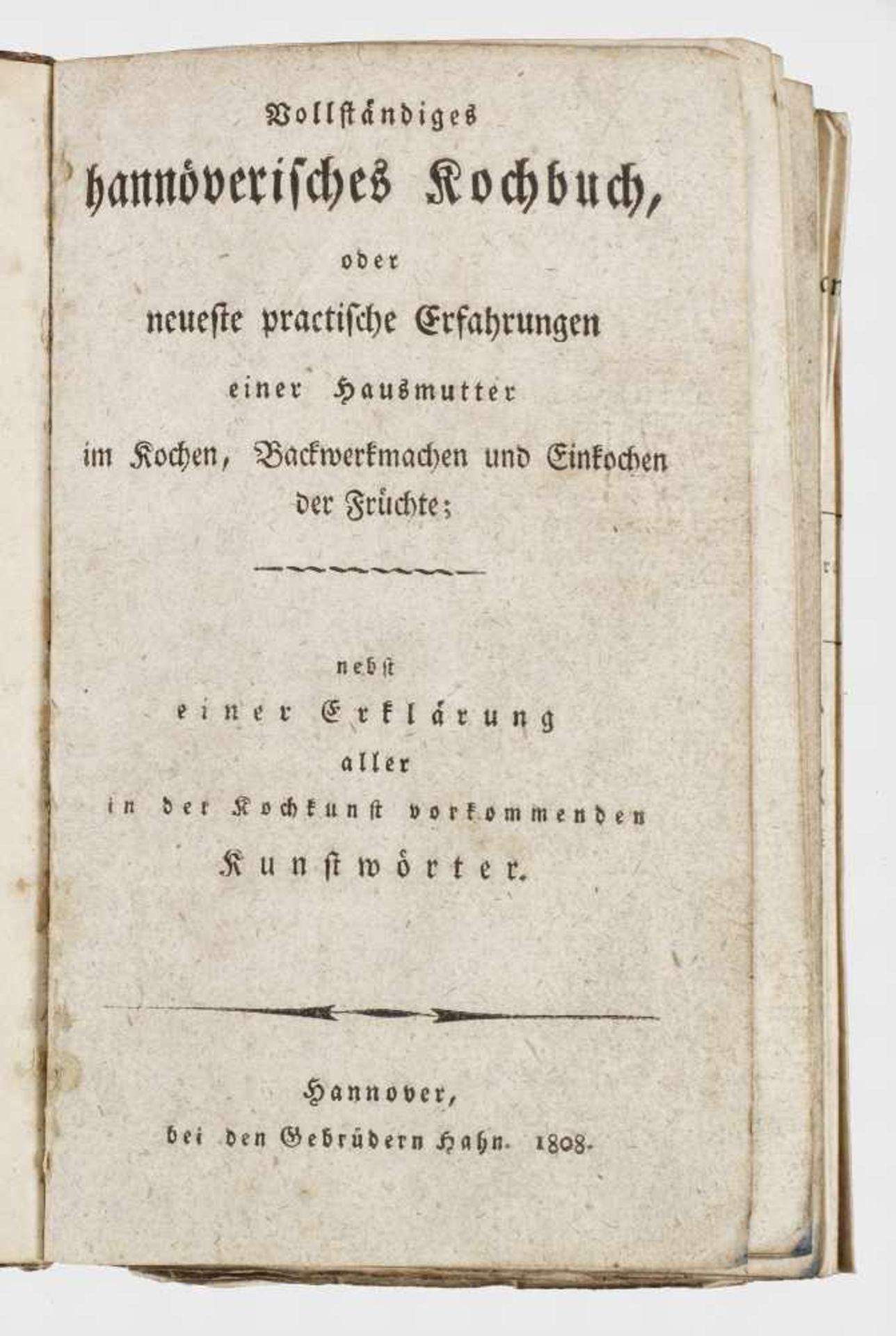 "Vollständiges hannöverisches Kochbuch, oder neueste"Vollständiges hannöverisches Ko