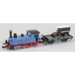 Dampflokomotive Rössle von Märklin mit AnhängerDampflokomotive Rössle von Märklin m