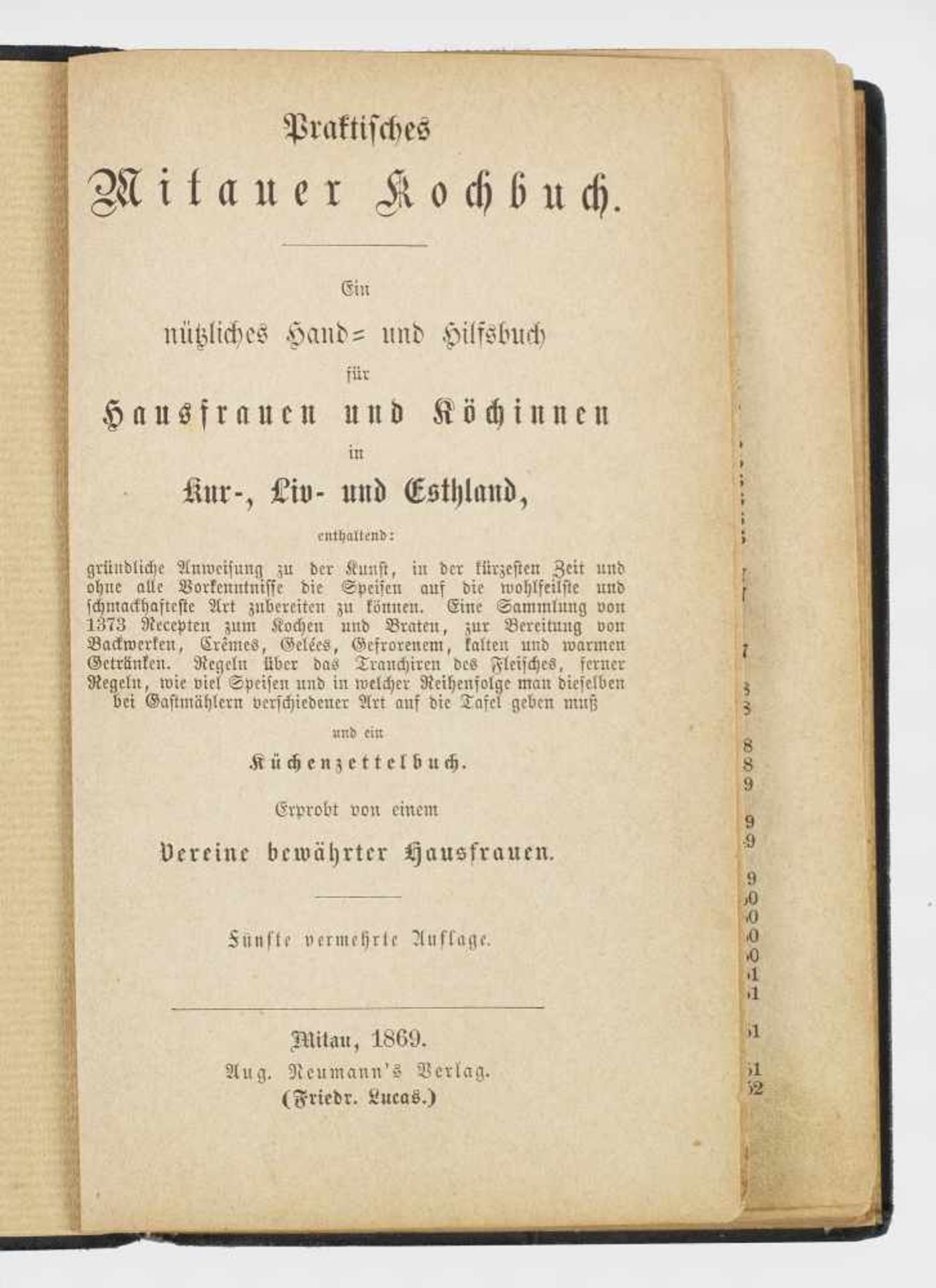 "Praktisches Mitauer Kochbuch. Ein nützlichen Hand-"Praktisches Mitauer Kochbuch. Ein n