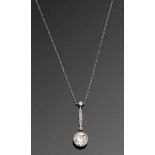 Art Déco-Diamantcollier als Lavalière