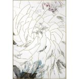Monumentales Unikat-Wandbild "Chrysantheme"